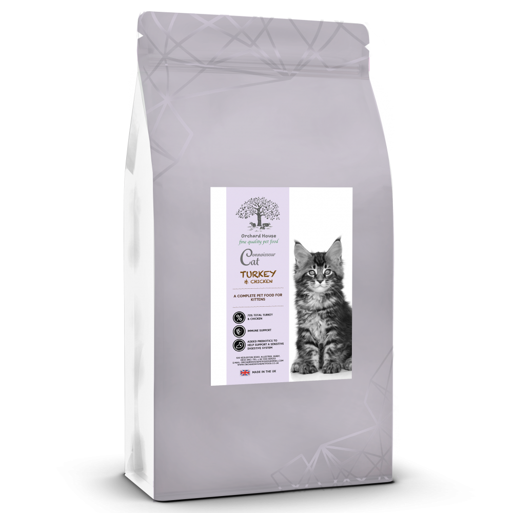 Connoisseur Cat Turkey & Chicken Kitten Orchard House Petfood